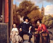 扬 斯蒂恩 : A Burgher of Delft and His Daughter